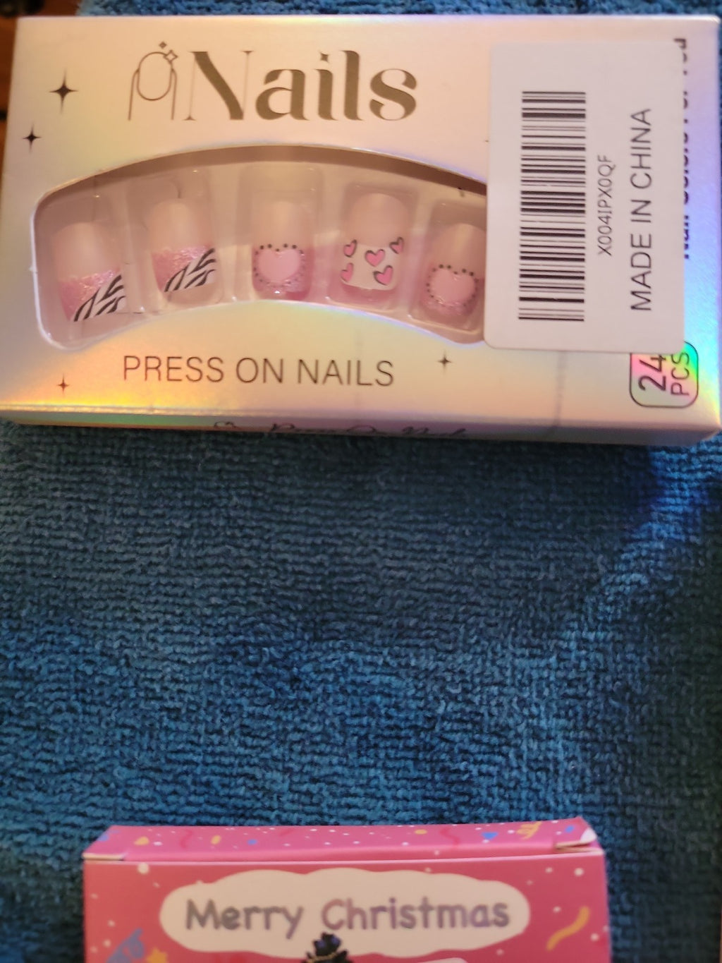 Lot Of Artificial nails full cover, Eyelashes, And Nail Stickers