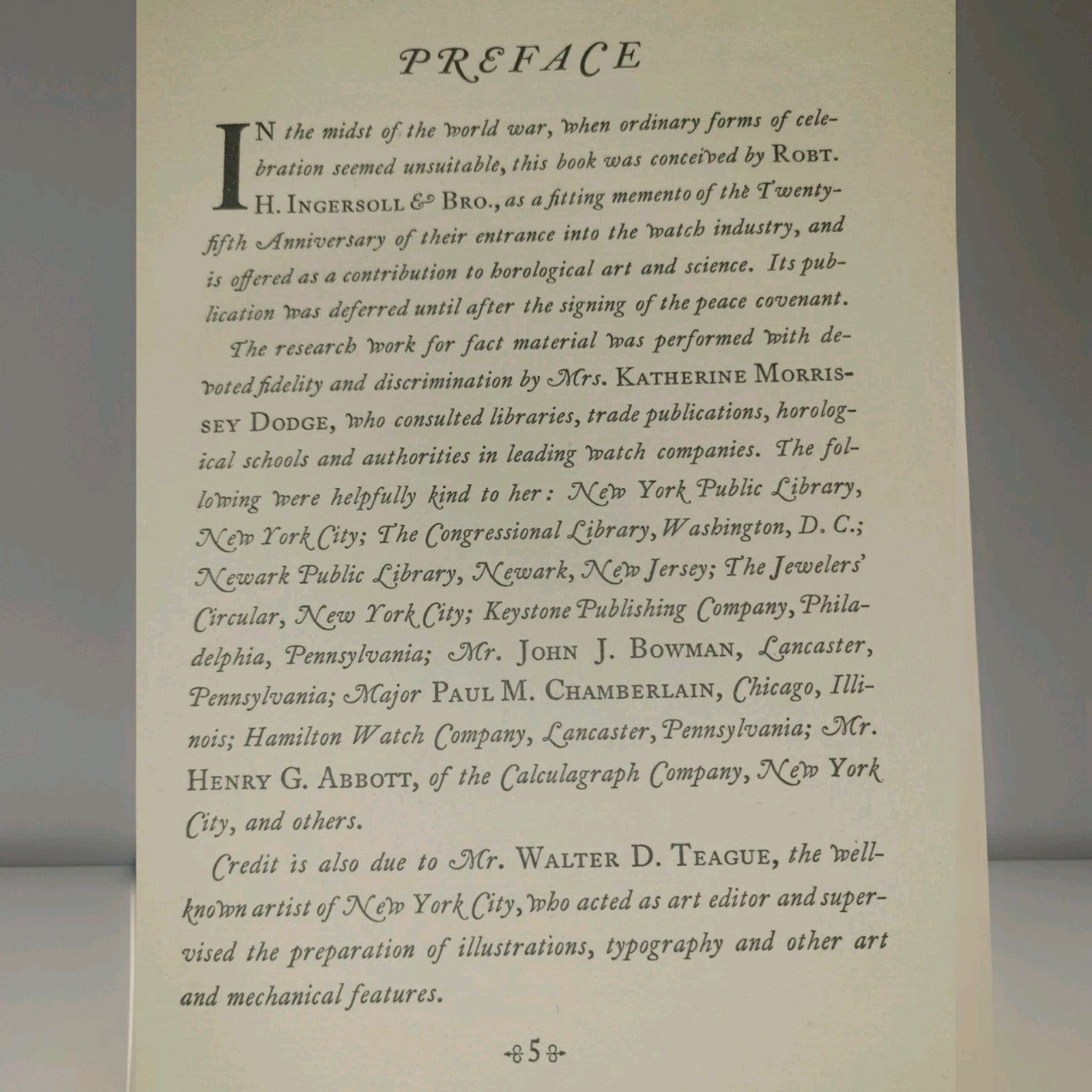  Time Telling Through the Ages  1919 -History Of Watches