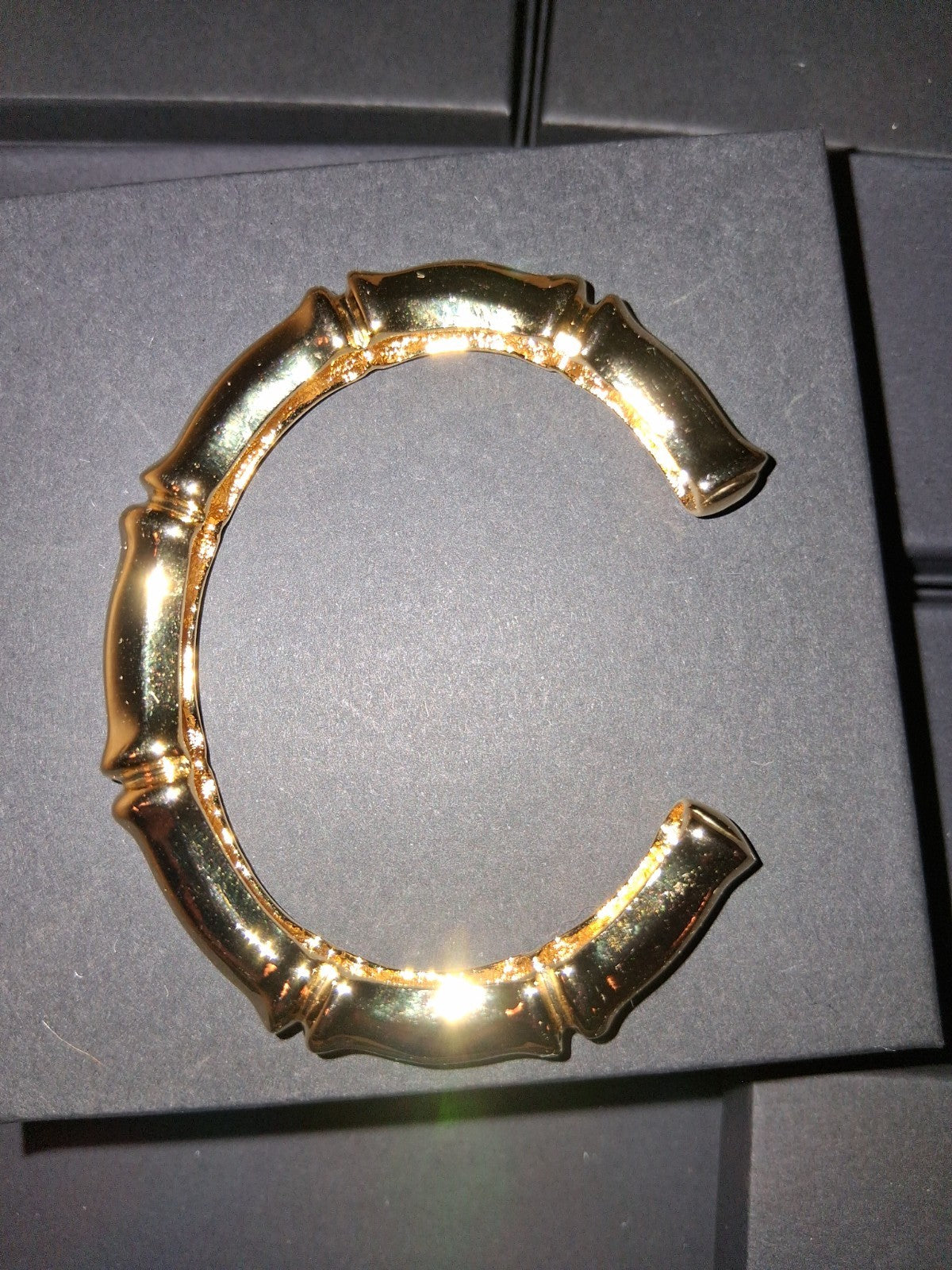 Bamboo Style Cuff Bracelet