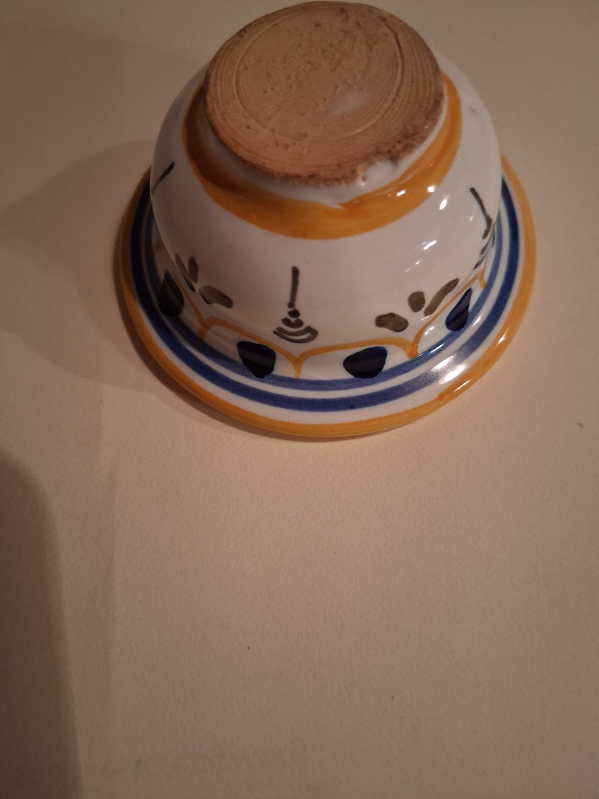 Azafran 30 Hand-Painted Ceramic bowl from Puente del Arzobispo, Toledo, Spain