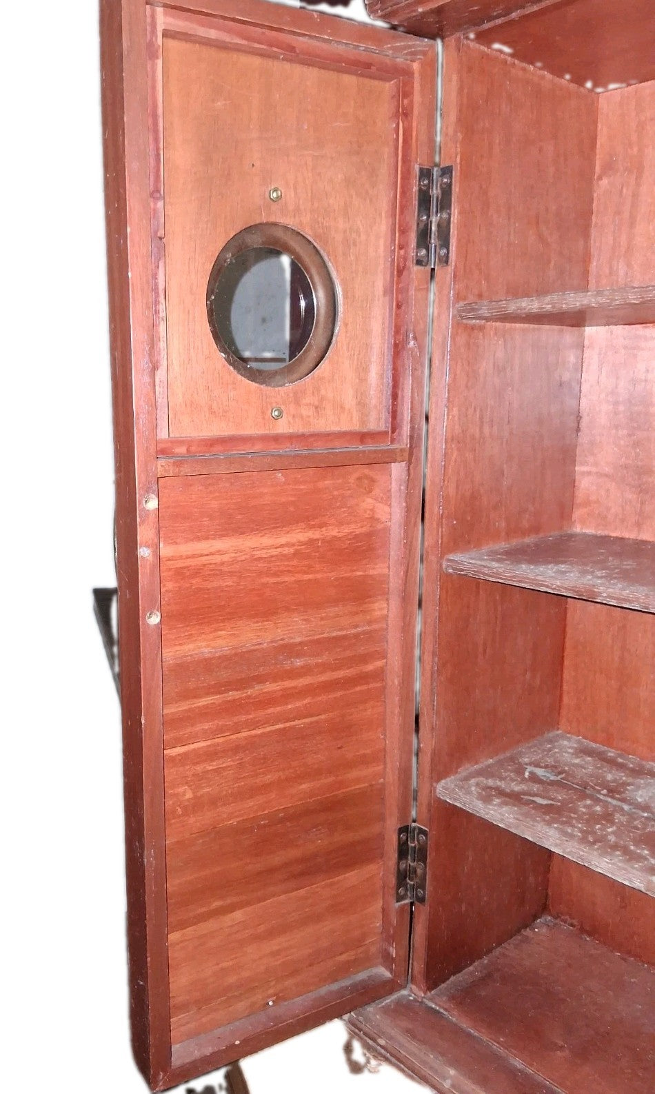 Antique Wood Cd  And Dvd Cabinet