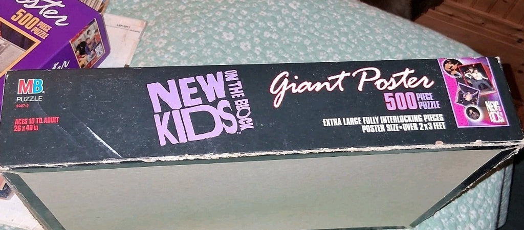 Vintage New Kids On The Block Giant 500 Piece XL Poster Puzzle 