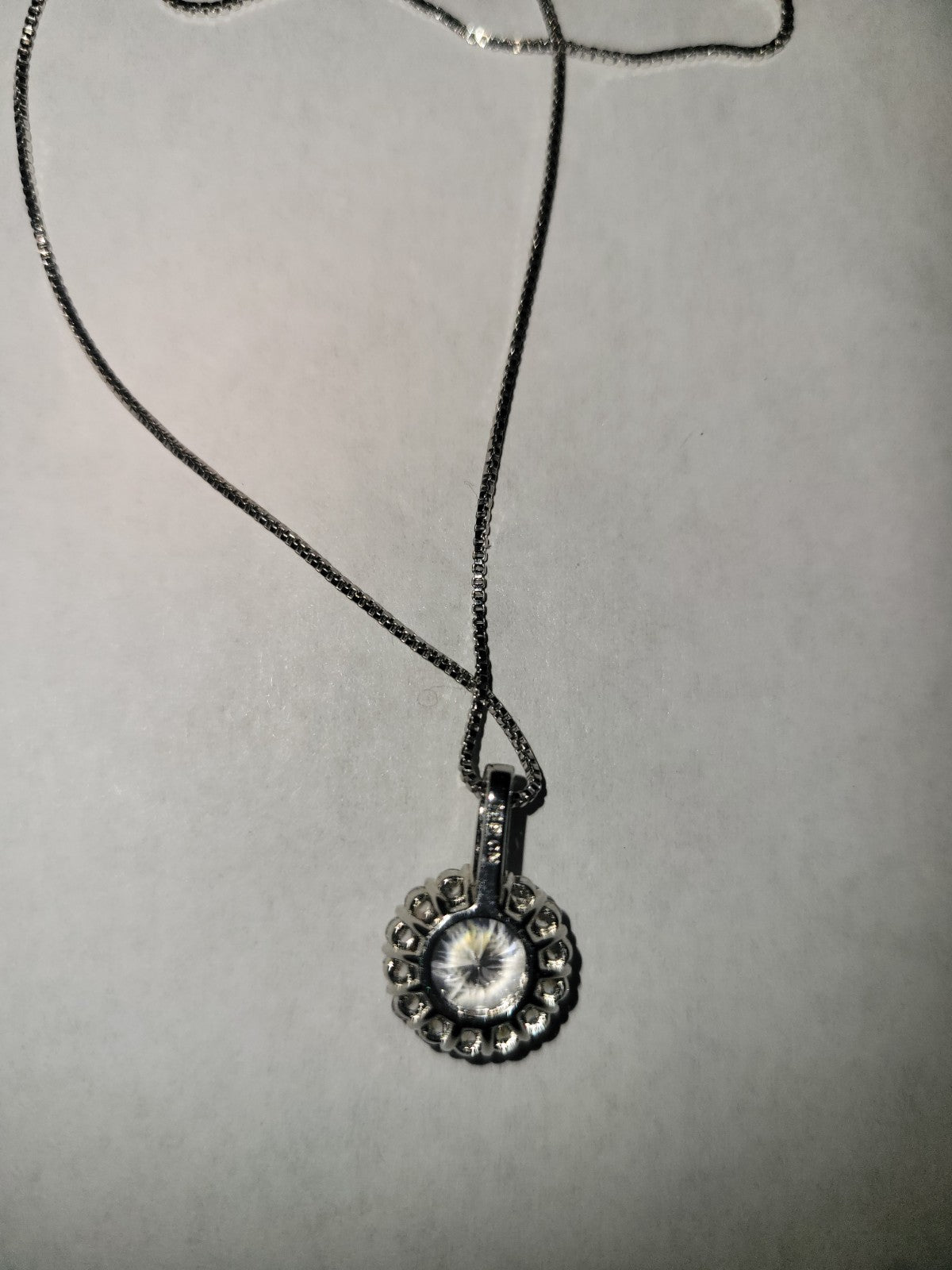 BBGem sterling silver cubic zirconia necklace