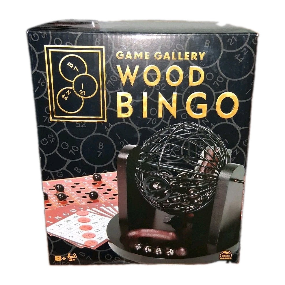 Game Gallery Solid Luxurious Wood Bingo Set