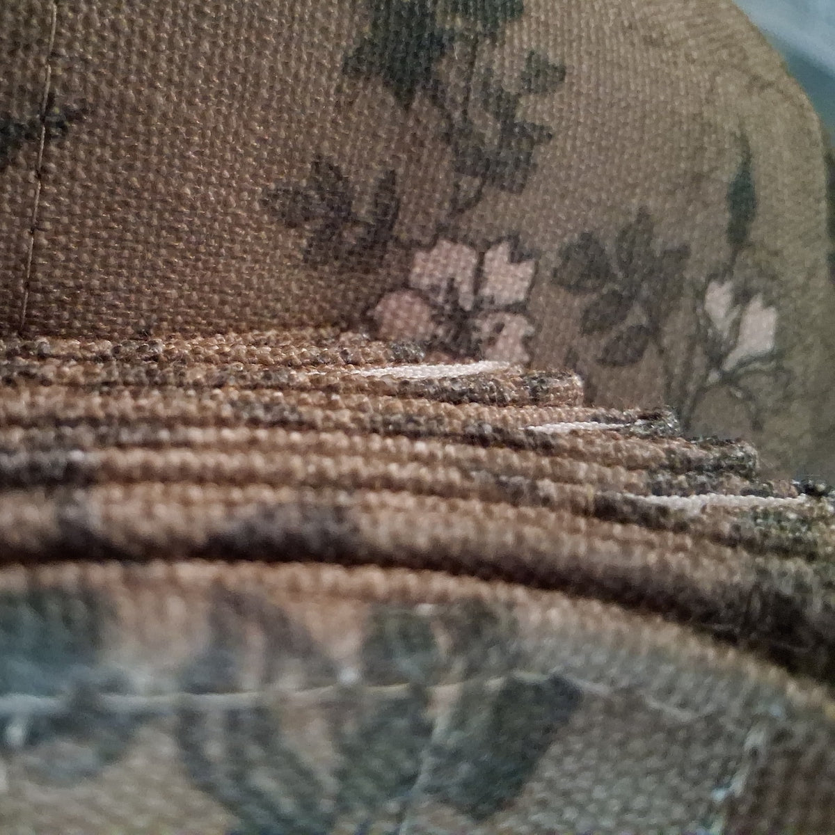 TWOPAGES Liz Linen Back Tab Blackout Floral Curtain Ivy Brown 2 Sets available