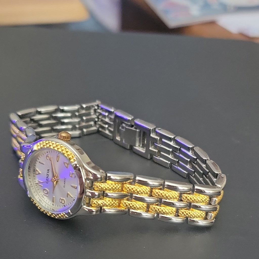 Geneva  Quartz Wristwatch Dress Round