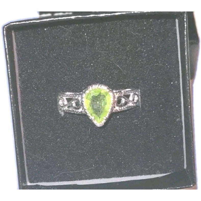 Birthstone August Peridot Ring 