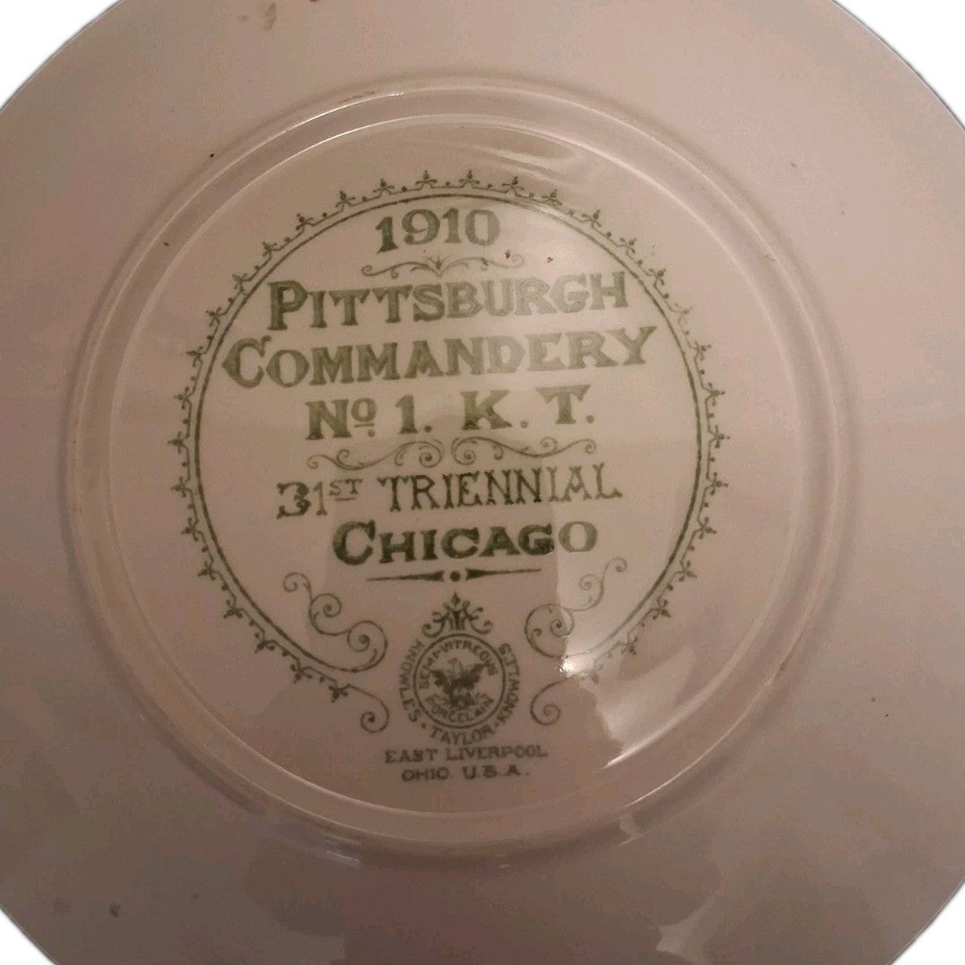 1910 Petersburg Commandery Plate