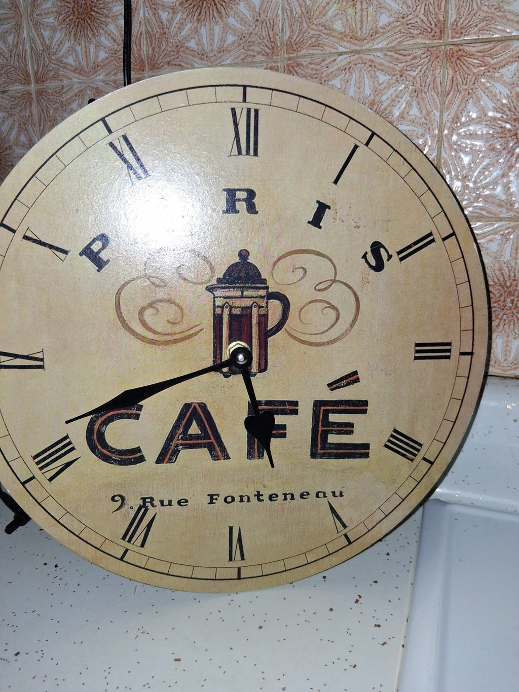Modern Cafe De Paris Wall Clock