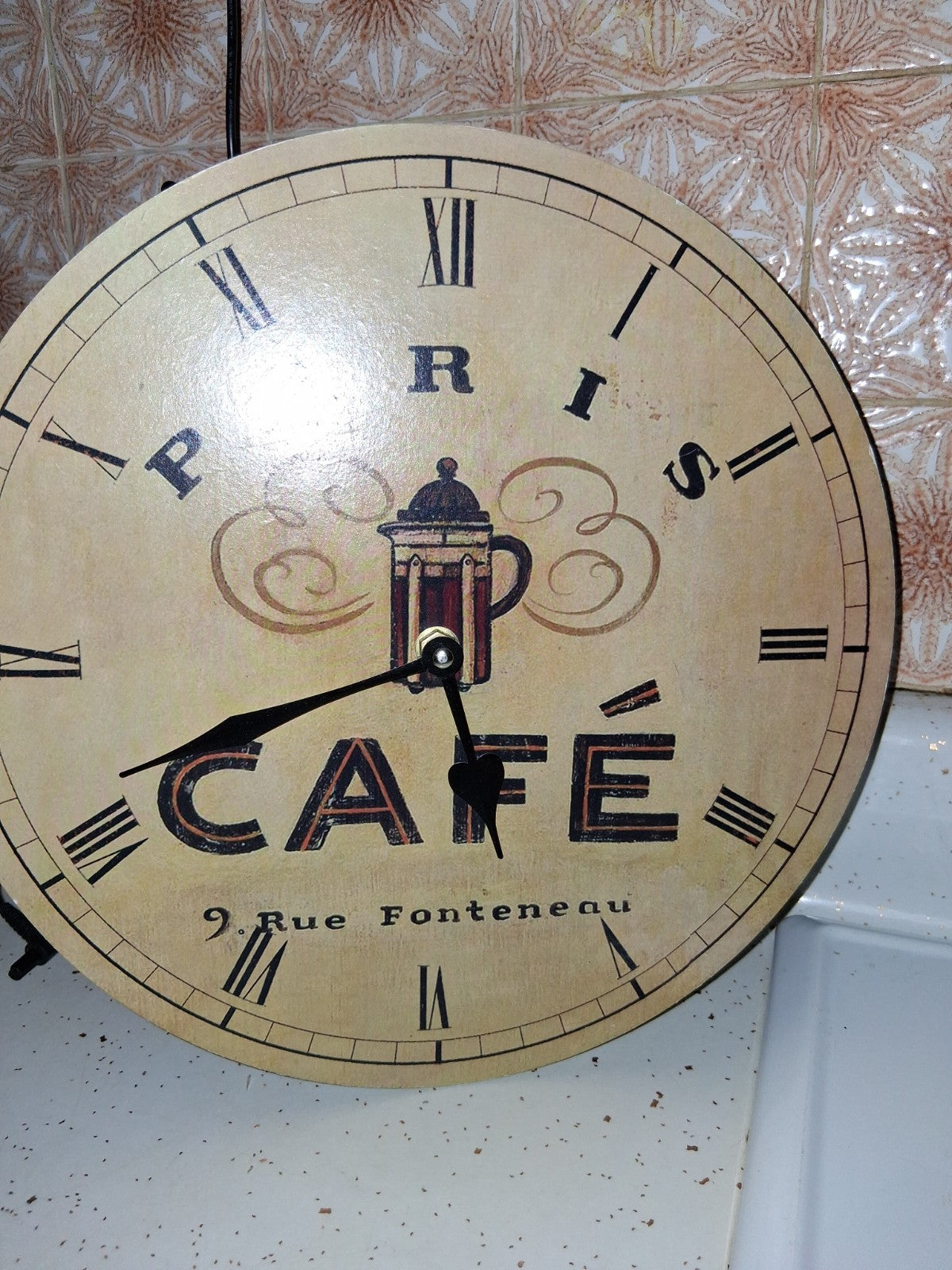 Modern Cafe De Paris Wall Clock