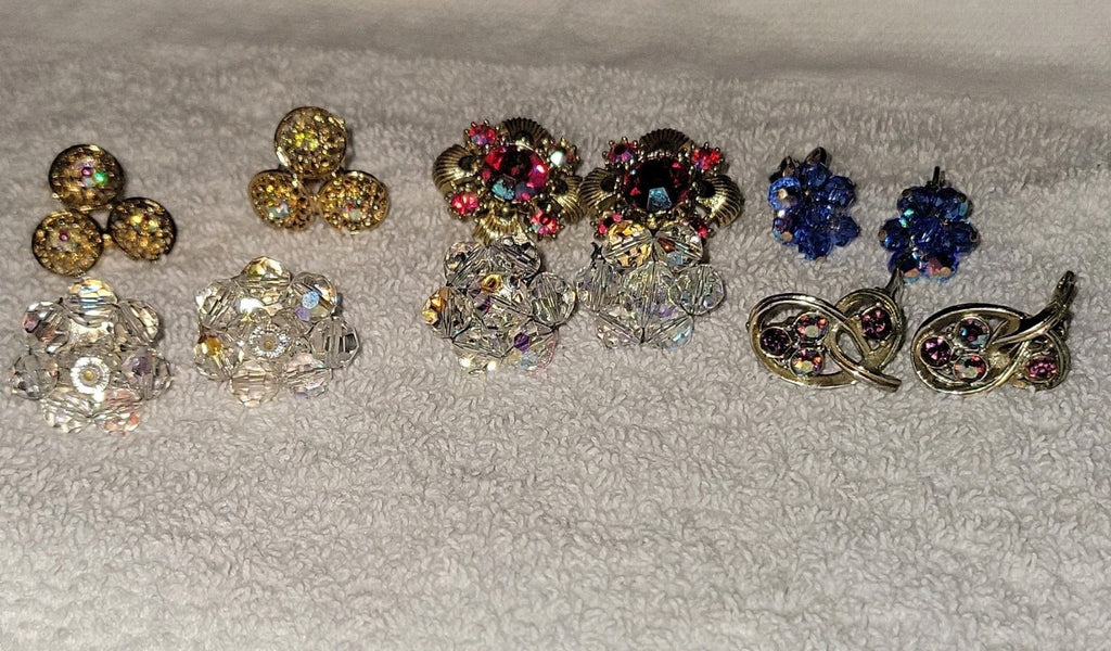  Vintage Clip-On Earrings 