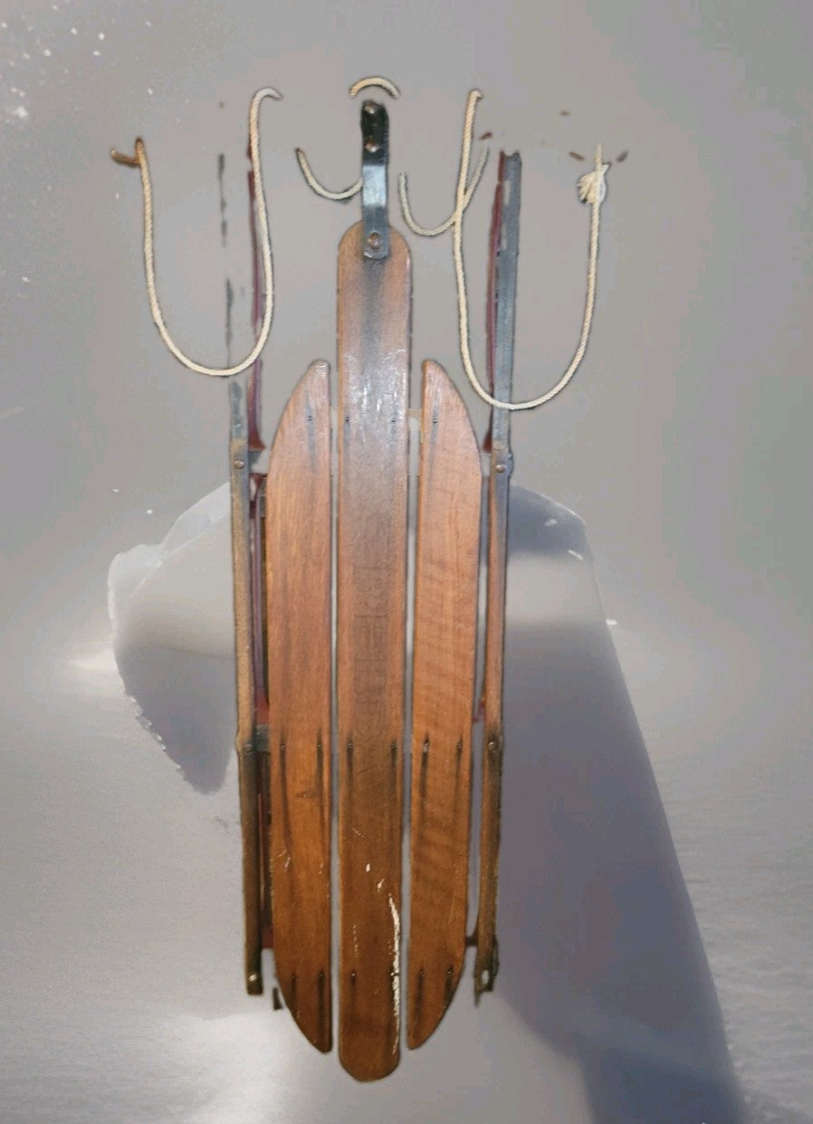Antique Wooden Sled Great For Decoration Too!!SHIPPING UPS $10., Or Free FEDEX