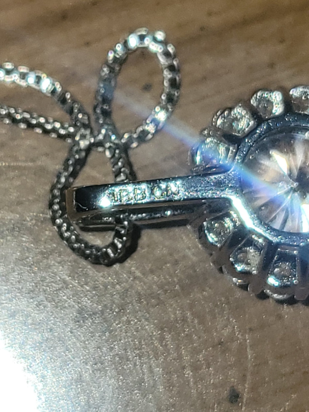BBGem sterling silver cubic zirconia necklace