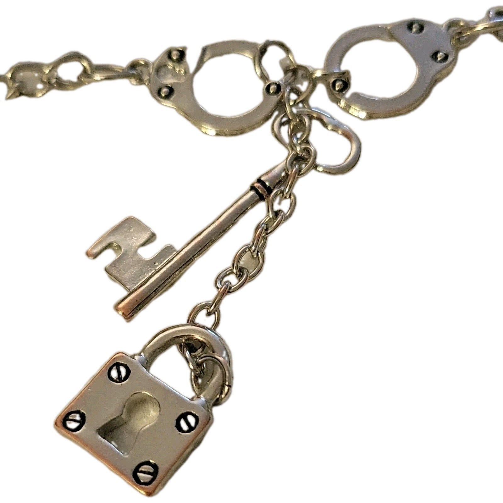 Handcuffs. Charm Necklace