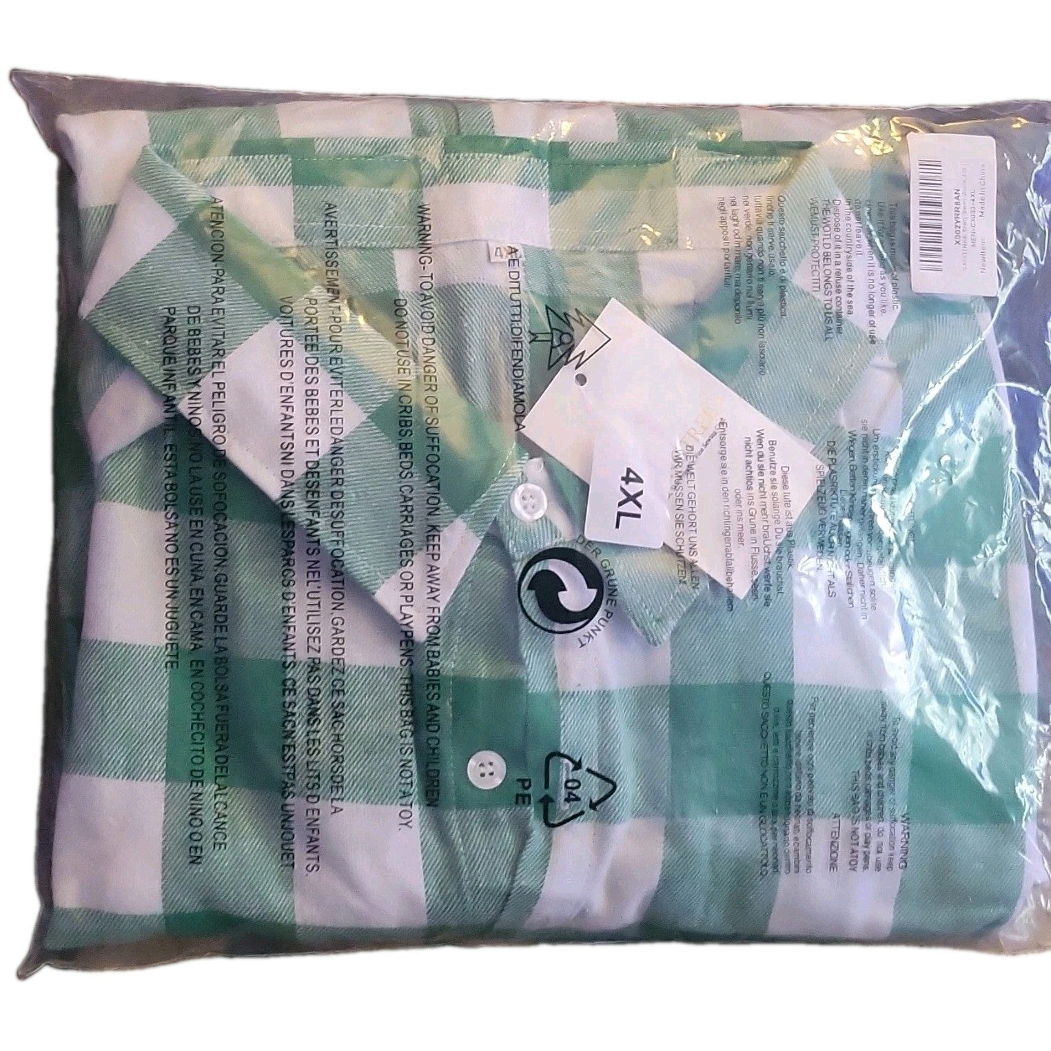 4XL Men's Cotton Shirt