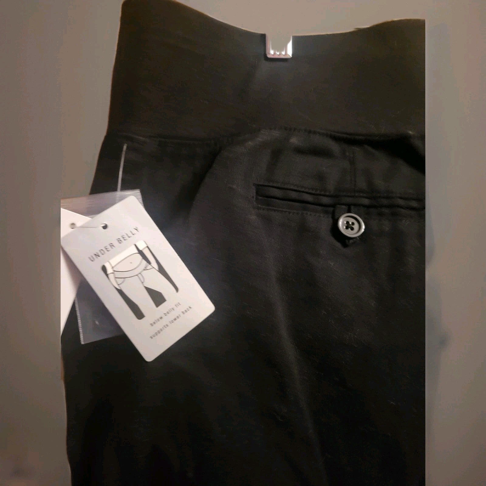 Maternity Black Cotton