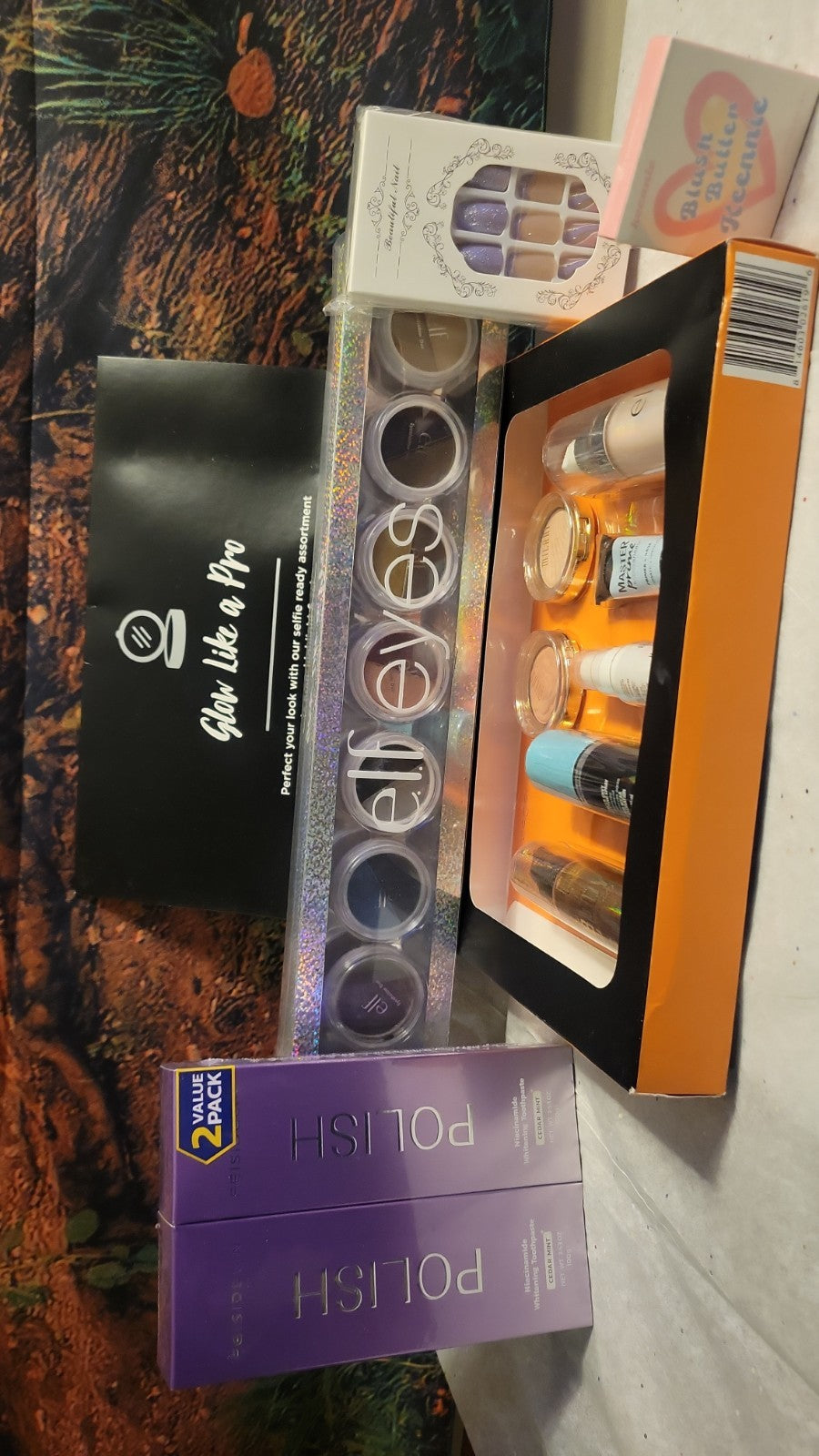 elf Milani Full Size Makeup Lot Eyeshadow Blush Nail Set