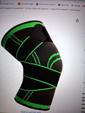 2- Adult Elastic Knee Wrap Sport Brace  for Fitness , basketball or Volleyball