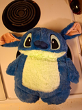 Blue Animal Hot Water Bottle & Faux Fur Cover Set, Plastic Bottle, Screw Lid