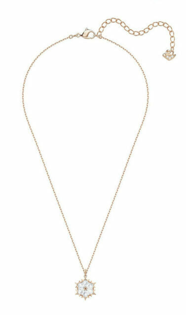 Swarovski Necklace For Mama- White, Rose Gold Plated