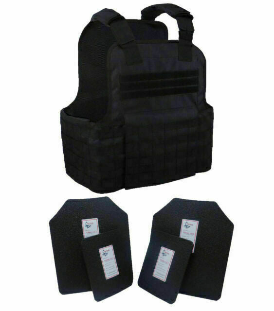 Tactical Scorpion Gear AR500 Level III+ Body Armor - Black
